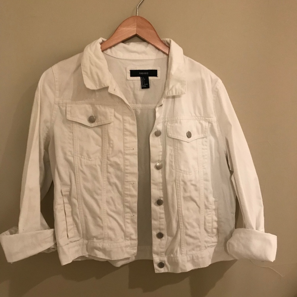 White denim jacket